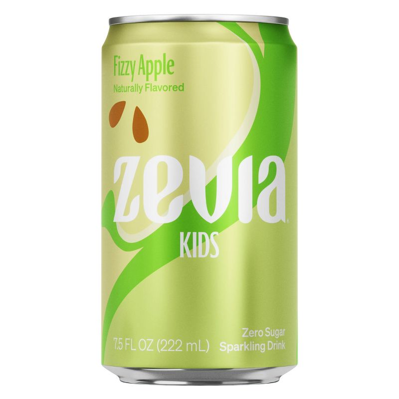 Zevia Kidz Fizzy Apple Zero Calorie Soda - 6pk/7.5 fl oz Cans, 2 of 6