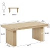 63" Executive Desk, Office Computer Desk with Heavy-Duty Legs and Thickened Desktop, Large Writing Workstation Study Table for Office - 3 of 4