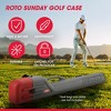 SKB Cases Portable Lightweight Hard Plastic Roto Sunday Golf Club Airline Travel Case with Padded Strap and Lockable Latches, Holds 7 to 8 Clubs Gray - 4 of 4