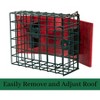 JCS Wildlife XL Suet Cage with Recycled Poly Lumber Roof - 4 of 4