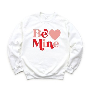 Simply Sage Market Women's Graphic Sweatshirt Be Mine Heart Bold - 1 of 3