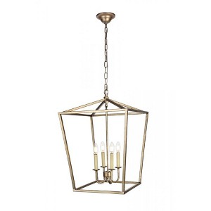 Elegant Lighting Maddox Collection Pendant D17 H24.25 Lt:4 Vintage silver Finish - 1 of 4
