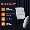 Itopfox 6-Outlet Wall Tap Extender with Central Anchor, 3-Prong Grounded, Multiple Electrical Outlets, ETL Listed, White - 2 of 4