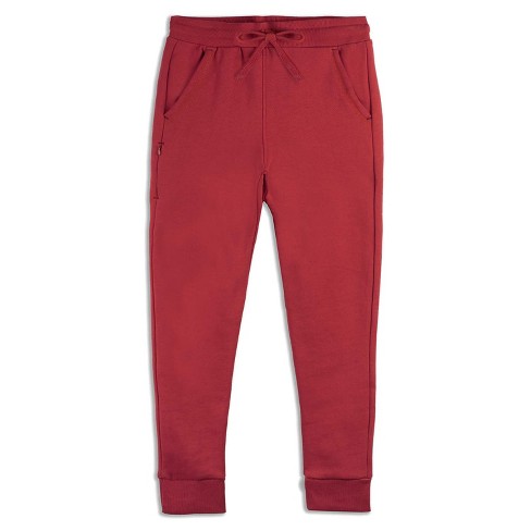 Mightly Kids' Fair Trade Organic Cotton Jogger Sweatpant - Medium (8), Rust