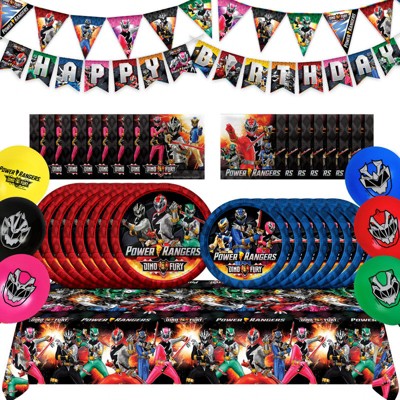 Treasures Gifted Power Rangers Party Supplies Complete Set for 16 Guests