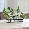 Le'raze 6pc Glass Flower Vase with Metal Holder - 2 of 4