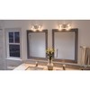 Urban Ambiance Luxury Modern Bath Fixture,  6-3/4"H x 15"W,  Polished Chrome Finish, UHP2620 - 2 of 4