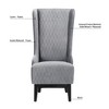 Grungis Velvet Accent Chairs with Soft Padded and Wooden Legs,Living Room Chairs with High-Back,Comfy Chairs for Living Room,Bedroom - 4 of 4