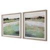 Uttermost Vivid Vista Framed Prints, Set of 2 – Serene Landscape Wall Art with Pine Wood Frames, 28" Square - 4 of 4