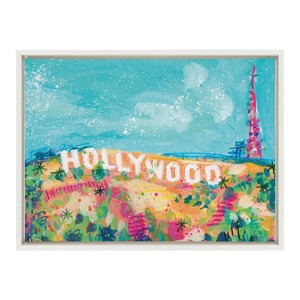 Kate and Laurel Sylvie Hollywood Sign Study Framed Canvas by Rachel Christopoulos - 1 of 4