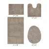 Granada 4 Piece Bath Rug Set 100% Premium Cotton Tufted Non-Slip Backing Bathmats for Bathroom, Super Soft Absorbent, Machine Washable - 2 of 4