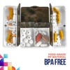 MEDca Magnetic Foldable Pill Box Case: 7 Day Weekly Medicine Organizer: Portable Compact Lightweight Container w/ Compartments, Dustproof, Air-Tight - 3 of 4