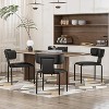 ATJafurn Faux Leather Upholstered Dining Chairs Side Chairs with Backrest and Carbon Steel Legs (Set of 2) - 4 of 4