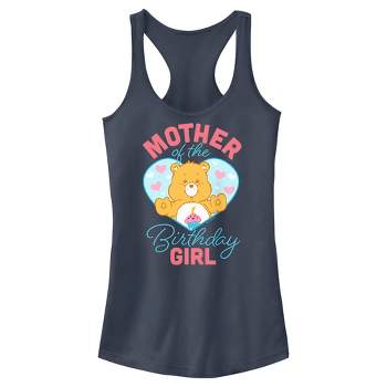Junior's Care Bears Mother of the Birthday Girl Racerback Tank Top