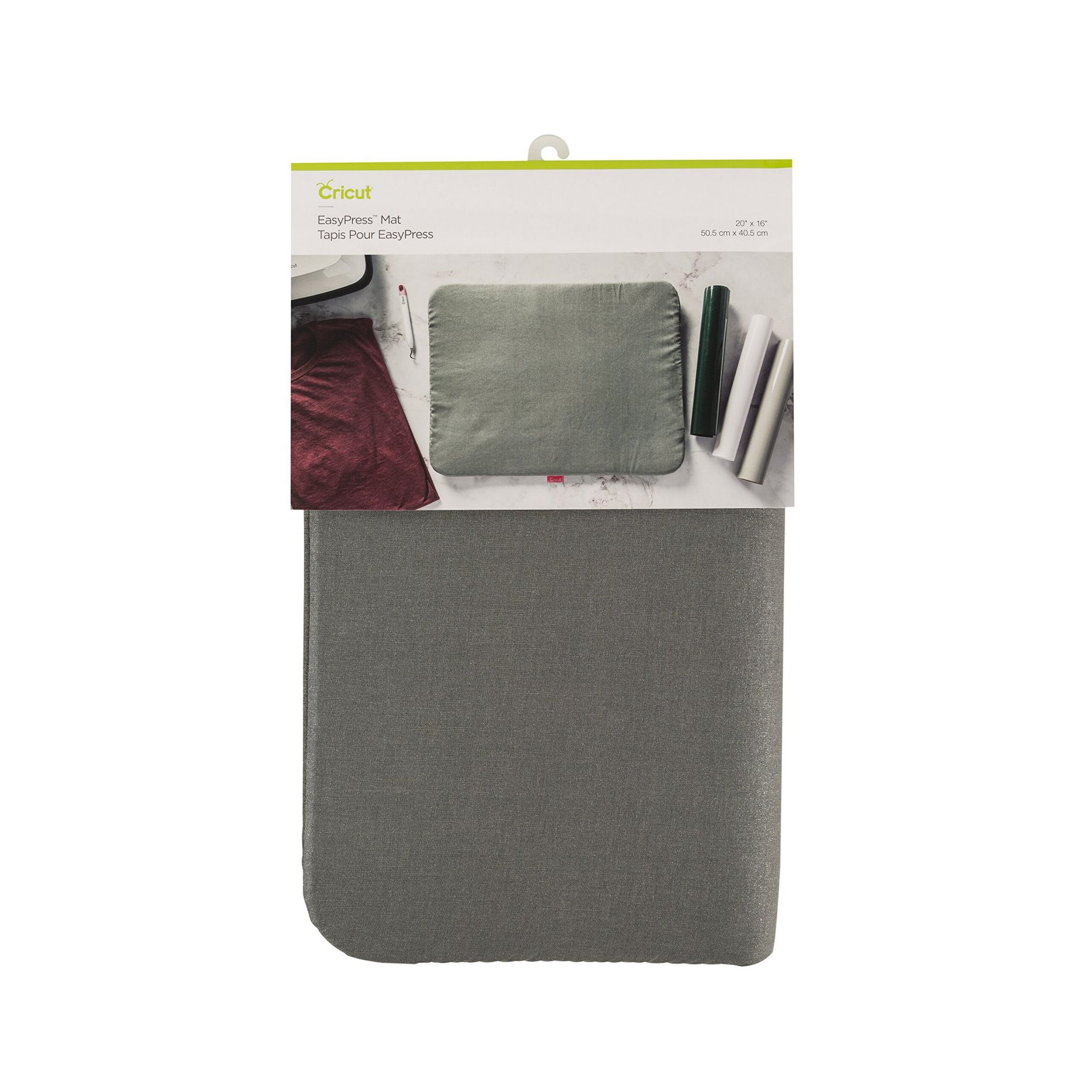 Cricut 16"x20" Easy Press Mat Gray: Heat & Iron Pad for Crafting, Polyester Foam, 0.96 lbs