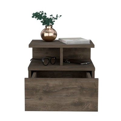 NicBex Floating Nightstand,  Modern Night Stand with 1 Drawer, Wall Mounted Nightstand for Bedroom