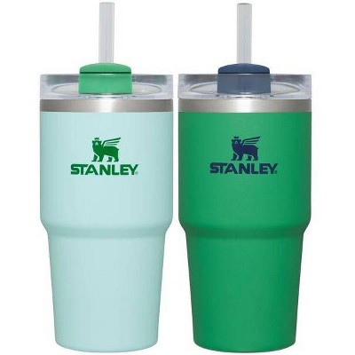 Stanley 2pk 20oz Stainless Steel H2.0 Flowstate Quencher Tumblers -  Meadow/watercolor Blue : Target