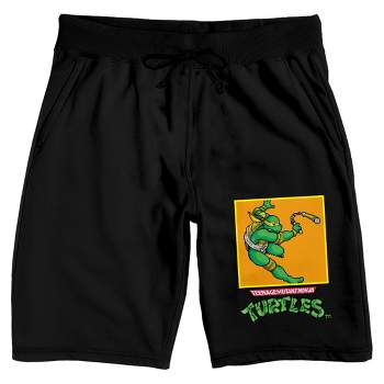 Teenage Mutant Ninja Turtles Michelangelo Men's Black Sleep Pajama Shorts
