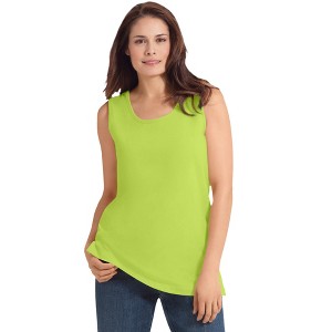 Woman Within Perfect Scoopneck Tank - 1 of 4