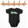 The Juniper Shop Lucky Outline Baby Short Sleeve Bodysuit - NB - Black - 2 of 4