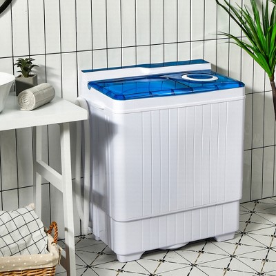 Blue and White Electric Top-Loading Portable Washer for RV