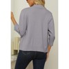 Women's 3/4 Sleeve Cropped Cardigan Sweater Open Front Short Shrugs Cardigans Lightweight Sweaters - 2 of 4