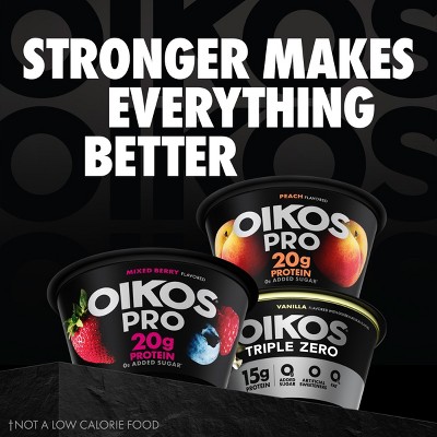 Oikos Pro Peach Yogurt Cups - 20g Protein 5.3oz/4ct