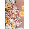 Gulches Series Silver Shatterproof Natural Iced Leaf Twig Ball Christmas Ornament - 2 of 4