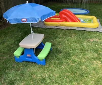 Little Tikes Easy Store Jr. Play Table With Umbrella Target