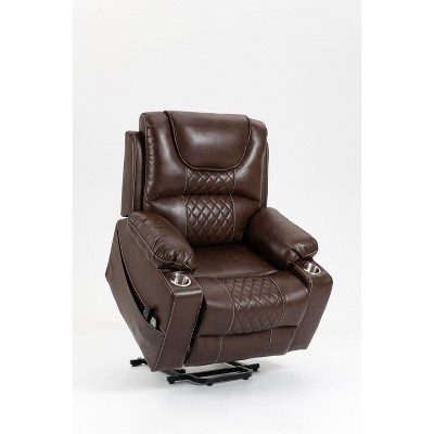 NicBex Recliner Chair Message Chair with Lumbar Heating  Electric Power Lift Chair Sofa Chair For Living Room