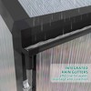 Gulches 8x14FT Walk in Polycarbonate Greenhouse Raised Base Anchor Windproof Aluminum Heavy Duty Drainage All Season Outdoor Backyard - 4 of 4