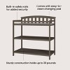 Child Craft Curve Top Infant Changing Table, Water-Resistant Pad and Safety Strap, Anti-Tip Kit Included to Prevent Tipping, Baby Safe Finish - 3 of 4