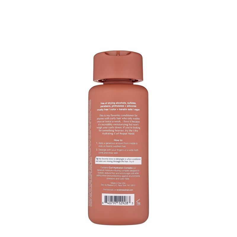 Kristin Ess Moisture Rich Curl Conditioner for Dry Damaged Curly + Wavy Hair, Vegan + Sulfate Free - 10 fl oz, 3 of 8