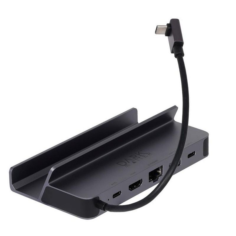 Dark Matter by Monoprice 6-in-1 Steam Deck Dock USB-C Charging Station with HDMI 2.0 4K@60Hz, Gigabit Ethernet, USB-A 3., 1 of 7
