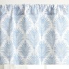 Ellis Curtain Palmetto 100% Cotton Tailored Rod Pocket Valance 50" x 16" Blue - 4 of 4