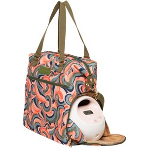 Lizzy Breast Pump Tote – Lightweight, Easy-Clean Bag with Insulated Pocket, Laptop Sleeve & Side Compartment – Fits Pumps & More - 1 of 4
