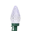 Northlight 100ct Pure White Faceted LED C9 Christmas Lights - 67ft Green Wire - image 3 of 4