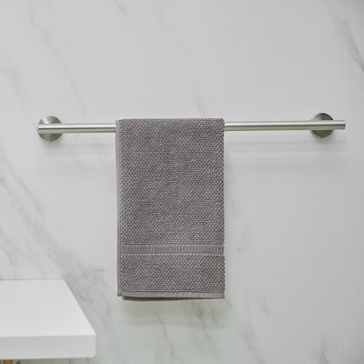 Brushed Nickel 5-Piece Bathroom Hardware Set with Towel Bar