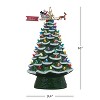 Mr. Christmas 90th Anniversary Collection - 16" Lit Ceramic Tree with Animated Santa's Sleigh, Green - 3 of 3