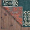 Landry Border Patio Rug Blue/Gray - 3 of 3