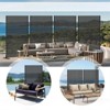 DSVIMOY Privacy Screens and Panels, Freestanding Outdoor Indoor Privacy Screen, Rhombus-Shaped Decorative Privacy Screen, Black, 48.31"*15.75"*70.75" - 2 of 4