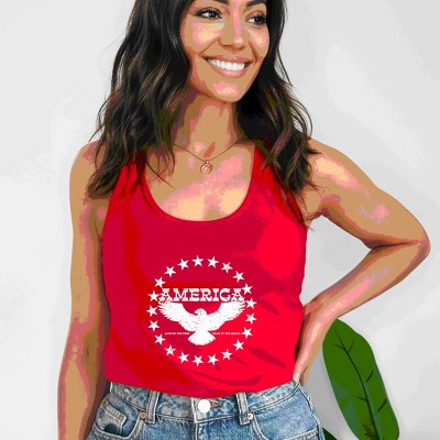 Simply Sage Market America Circle Stars Racerback Tank