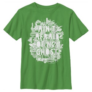 Boy's Ghostbusters Ain't Afraid Ghost Collage T-Shirt - 1 of 4