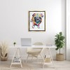 Stupell Industries Fun Hued Pug Puppy Animal Black Framed Floater Canvas Wall Art - 2 of 4