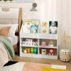 Tangkula 3-Tier Kid's Bookshelf w/Display Rack & 4 Compartments for Kids Room Playroom - 2 of 4