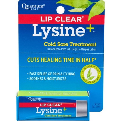 Lip Clear Lysine + Cold Sore Treatment .25oz