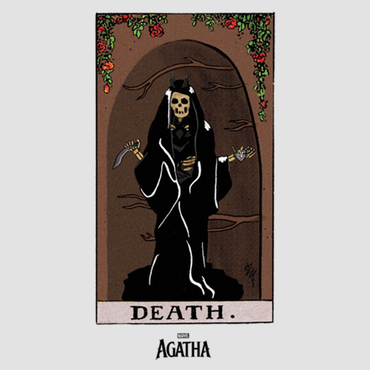 Women's Marvel: Agatha All Along Dead Tarot Card Racerback Tank Top - thumbnail 2