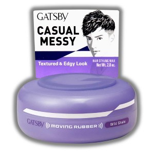 Mandom Gatsby Moving Rubber Wild Shake | The specially formulated wax offers a unique creamy texture  (2.8 oz) - 1 of 2