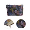 Unique Bargains Durable Flower Painting Handheld Makeup Bag Blue Purple 1 Pc - 3 of 4