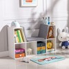 NicBex Kids 5-Shelf Bookcase with Storage Drawer Montessori Toy Organizer Playroom Storage System with Anti-Tip Anchors - 2 of 4